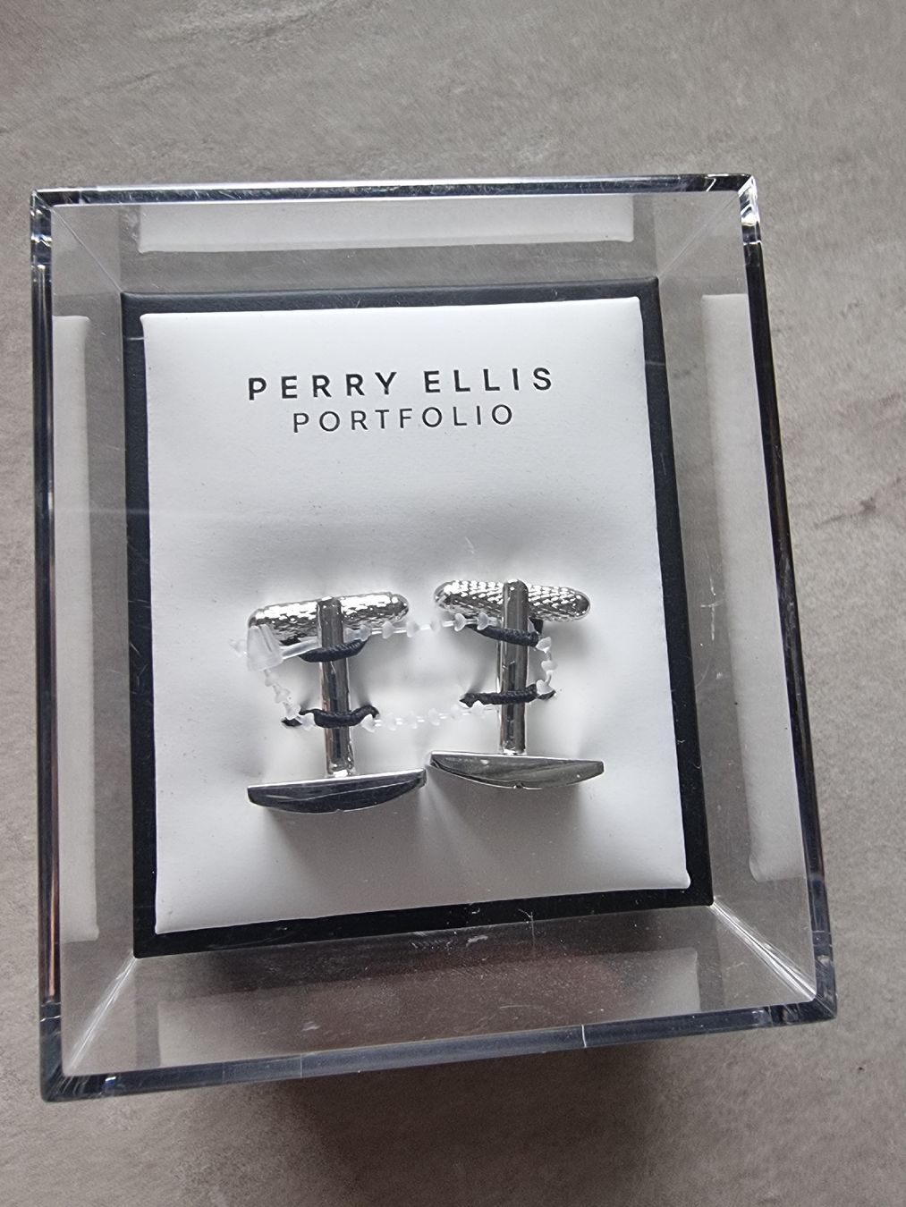 Gemelli: perry ellis portfolio manschettenknöpfe. Neu – Nuovo e nell'imballaggio originale da Wohlen AG venduto da niki31