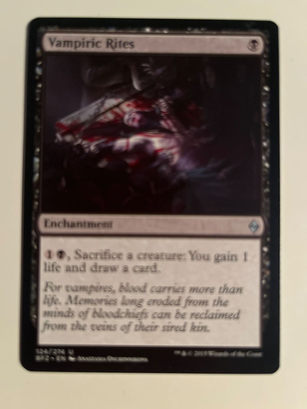 Magic The Gathering Sammelbilder & Trading cards: 1 x Vampiric Rites - Magic: The Gathering - MtG – Gebraucht aus Kriens von Shadi1980