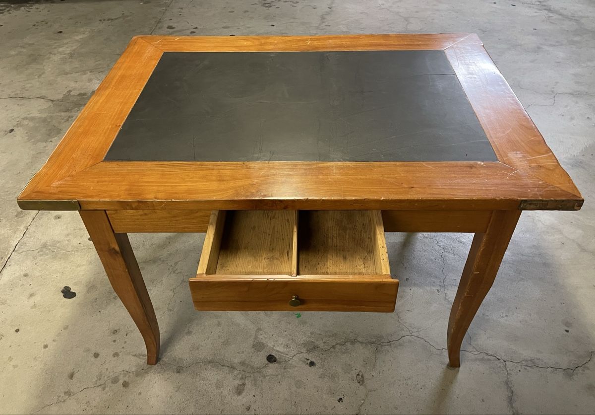 Tavoli: Table Biedermeier Appenzell 1830  cerisier & ardoise – Usato da Genève venduto da cedricbruna 3