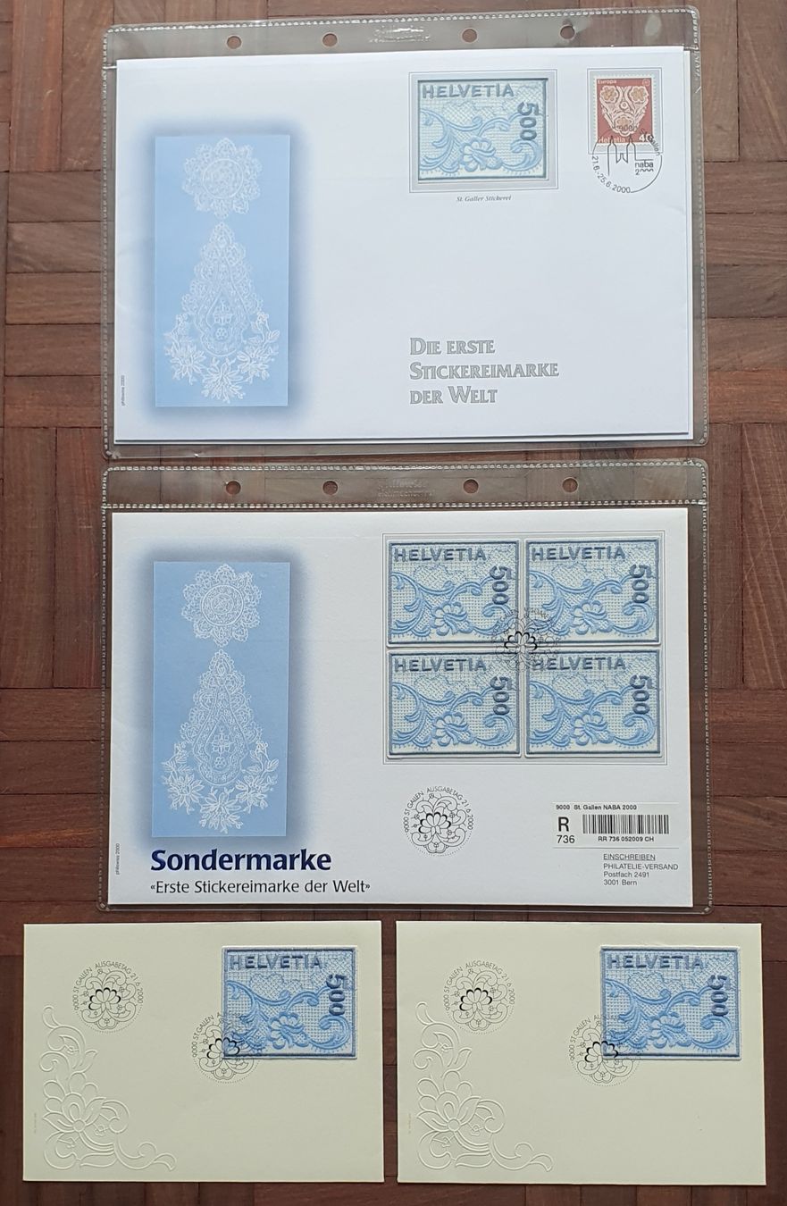 Alle Briefmarken: schönes Lot Stickermarken FDC – Gebraucht aus Kreuzlingen von Rschweiz1