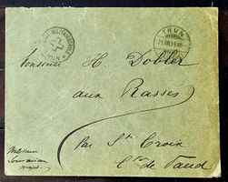 Brief Thun - Les Rasses 1939