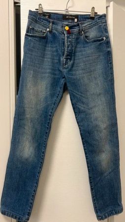 Kiton Jeans Napoli Hose handgefertigte Gr. 46 32 Slim - NEU