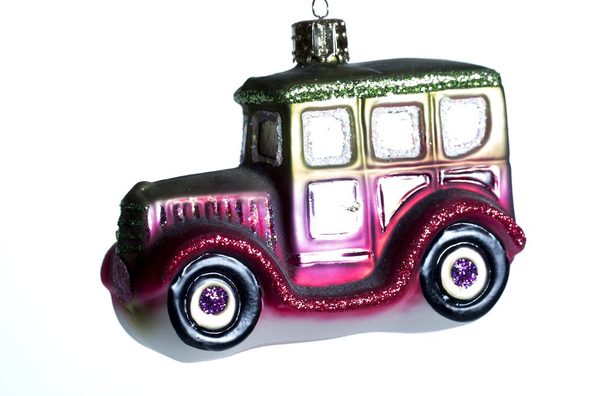 Tutte le decorazioni: Weihnachtskugel - Glasornament "Auto" Oldtimer – Nuovo e nell'imballaggio originale da Dottikon venduto da Network01