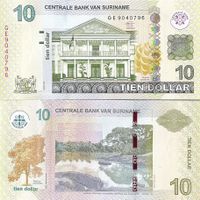 Suriname 10 Dollars 2020 P-163 UNZ