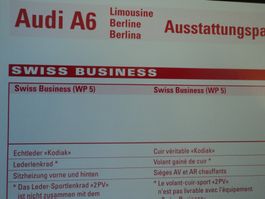 Prospekt Preisliste Audi A6 1995