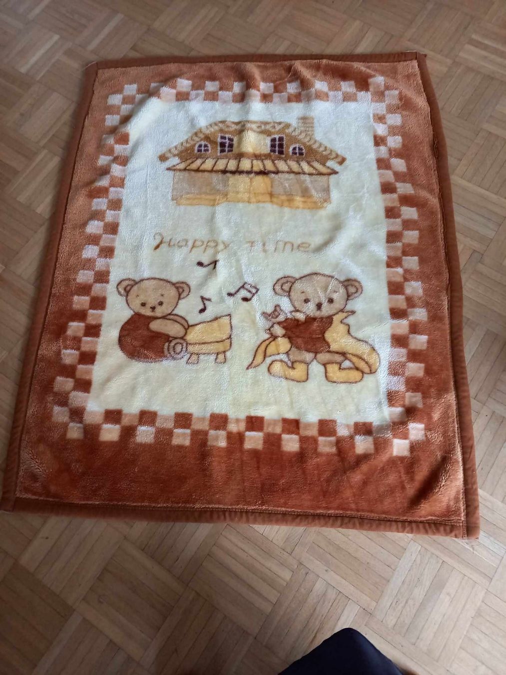 Coperte: Kuschelige Babydecke "Happy Time" mit Bärchenmuster – Nuovo (secondo la descrizione) da Möhlin venduto da dom_96nf 1