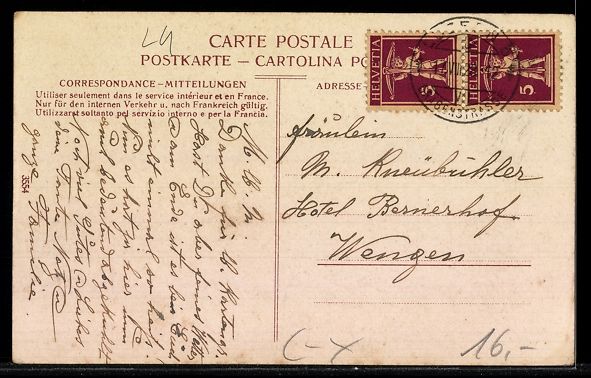 Cartoline postali: AK Willisau, Hotel Mohren – Usato da Berlin venduto da bartko-reher 1