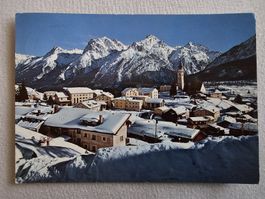 Ansichtskarte Ftan 1650m mit Lischanagruppe, Engadin