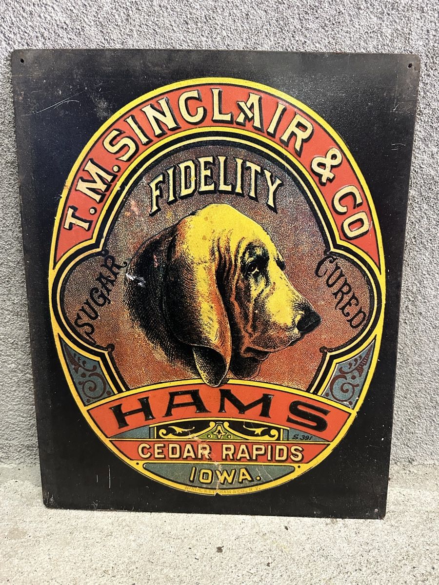 Insegne: Sinclair hund ham Werbung Reklame  – Usato da Reinach AG venduto da rares75