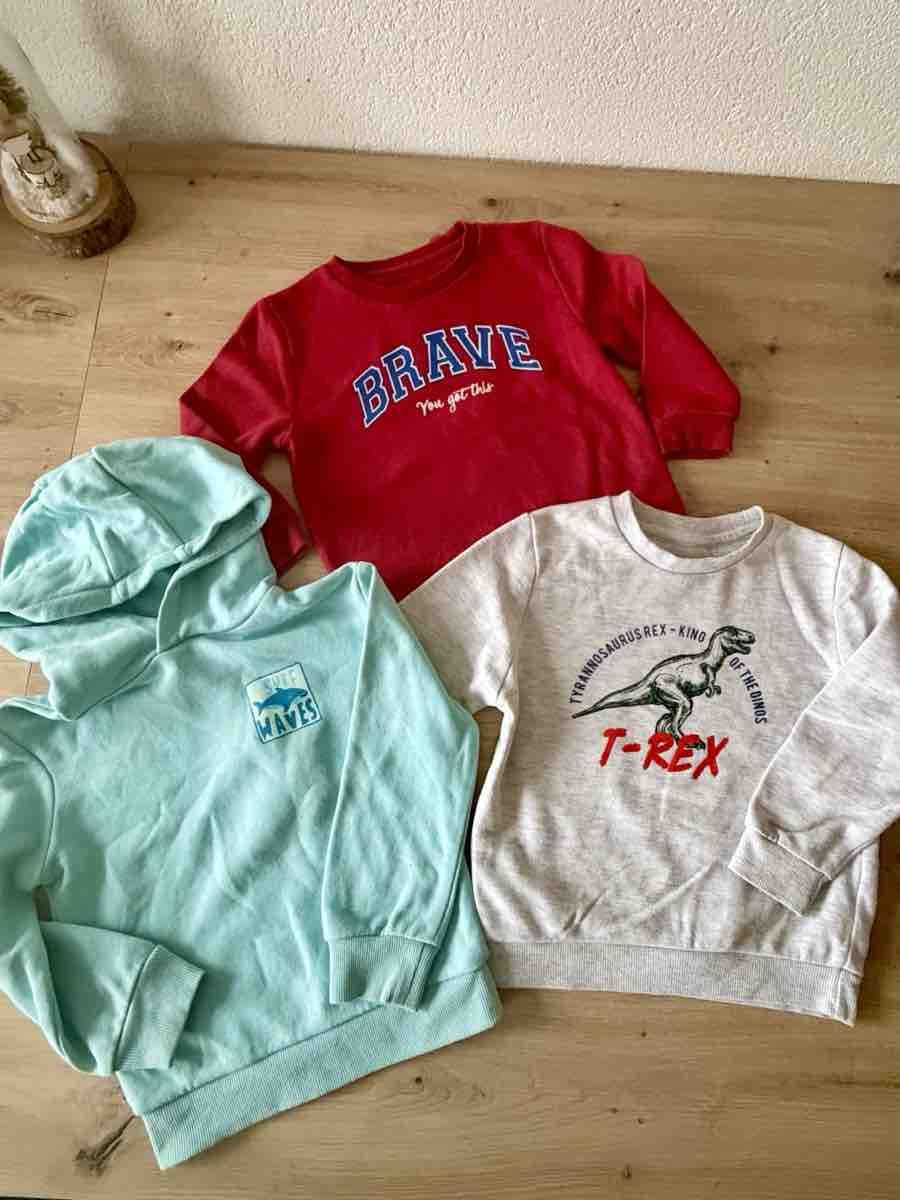 Lotti & Set di vestiti: 3 Pulls pour garçon taille 98 en coton – Usato da La Chaux-de-Fonds venduto da Sabinchenn 1