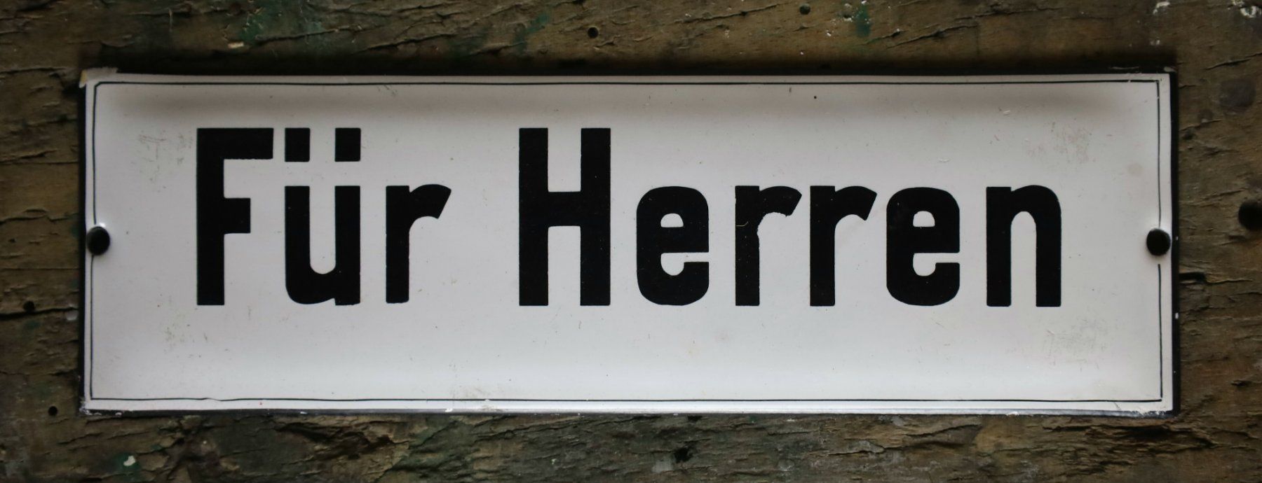 Insegne: Emailschild "Für Herren" – Usato da Birrwil venduto da brandschatz_birrwil 1