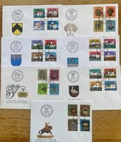 Schweiz Pro Patria FDC 1975–1981, 7 Ersttagsbriefe
