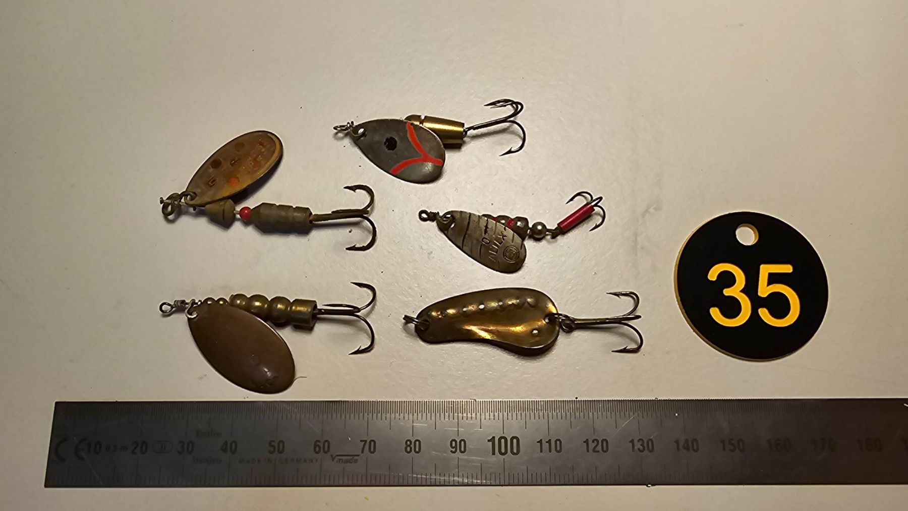 Esche: Spinner Löffeli 5er Set alte seltene Modelle – Usato da Abtwil SG venduto da Fischerei_Artikel