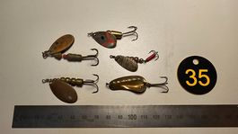Spinner Löffeli 5er Set alte seltene Modelle