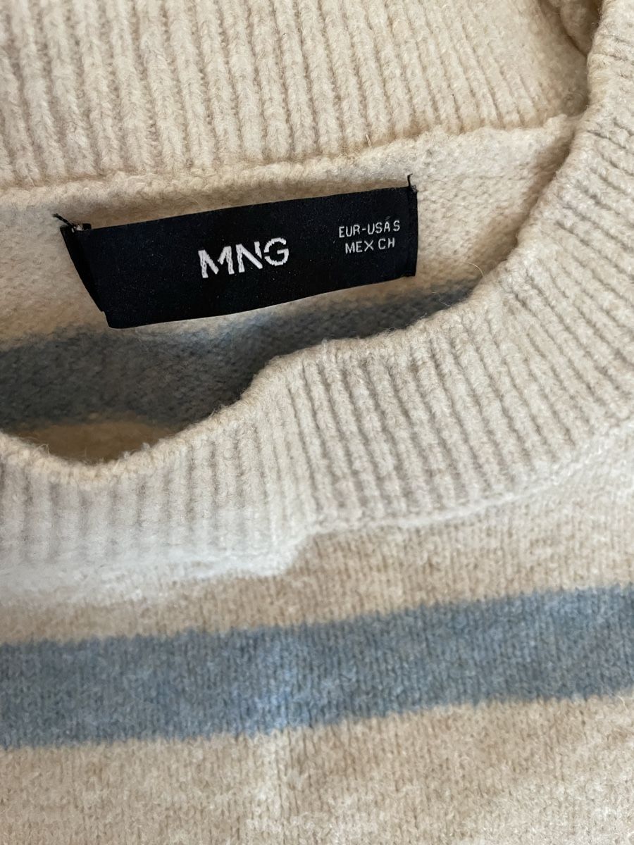 Mango Maglioni & Felpe: Pull Mango beige-bleu – Usato da Sugiez venduto da Becool18 1