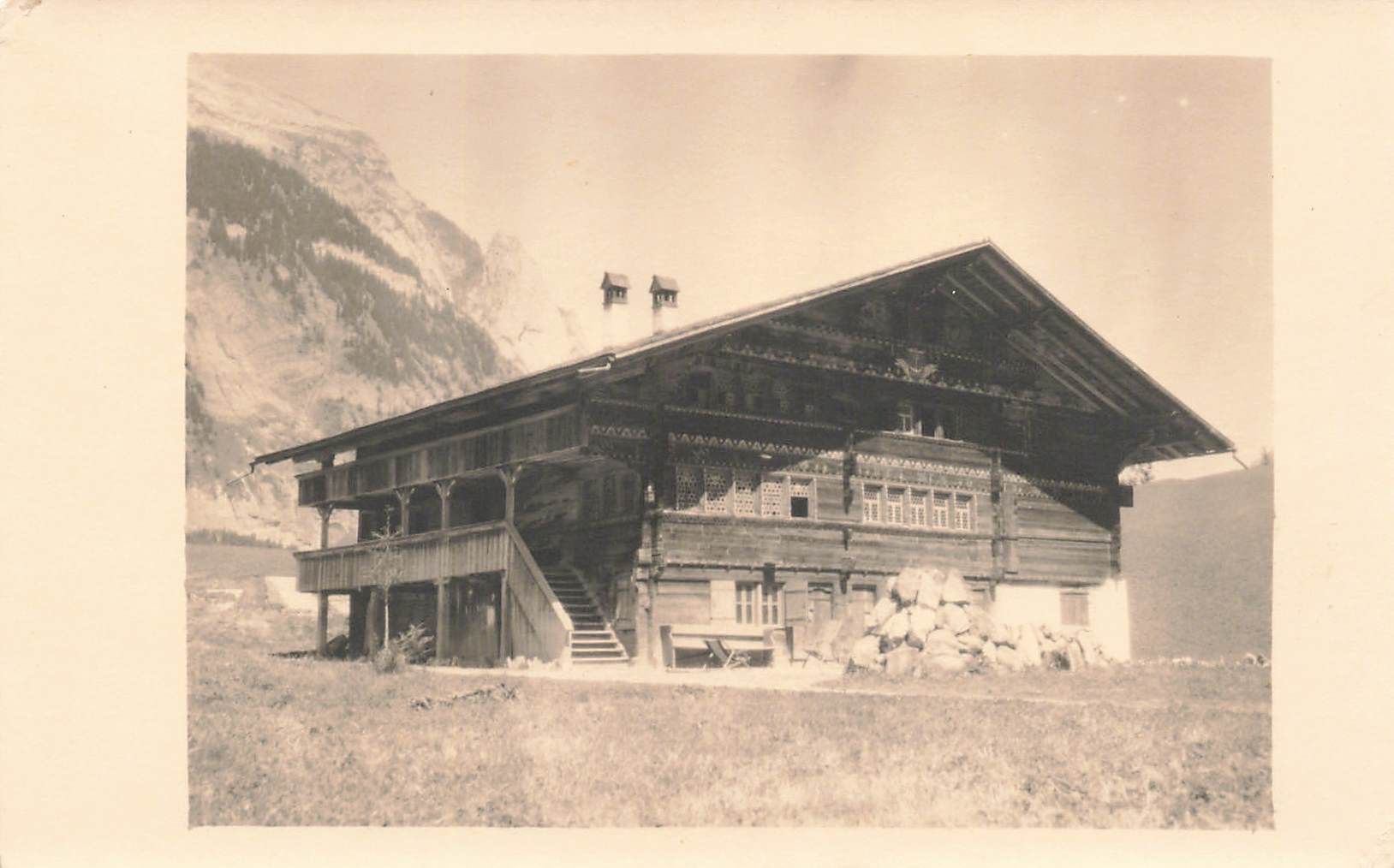 Cartoline postali: Rüedi haus im kandersteg – Usato da Biasca venduto da Blenio71