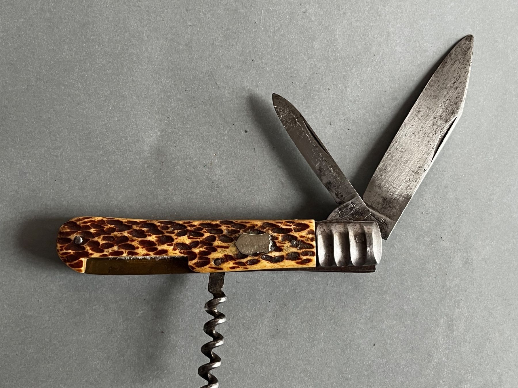 Solingen Coltelli tascabile: Sackmesser 110 mm Hirschhorn - selten – Usato da Zürich venduto da FV.vintage