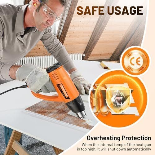 Tutti gli attrezzi: Heissluftpistole Kit Variable Temperatur Temperaturregelung – Nuovo e nell'imballaggio originale da Hundwil venduto da Equiply 6