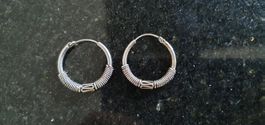 Schöne Vintage Ohrringe Silber