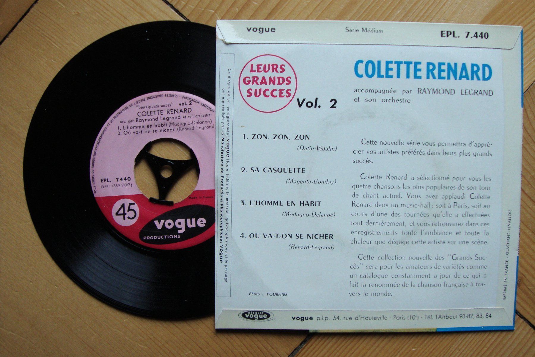 Dischi in vinile: COLETTE RENARD - ZON ZON ZON  EP – Usato da Bern venduto da Uli_10_11 1