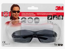 3 Stück 3M 2821 PC-Schutzbrille Neu