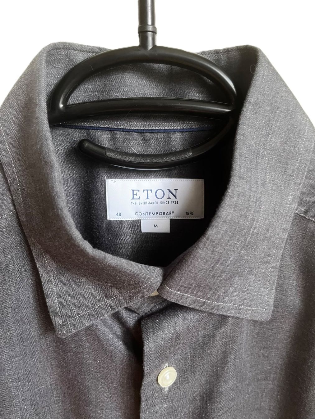 Camicie: Eton Herren Hemd, dunkelgrau, Gr. 40 – Usato da Bern venduto da Danijar01 4