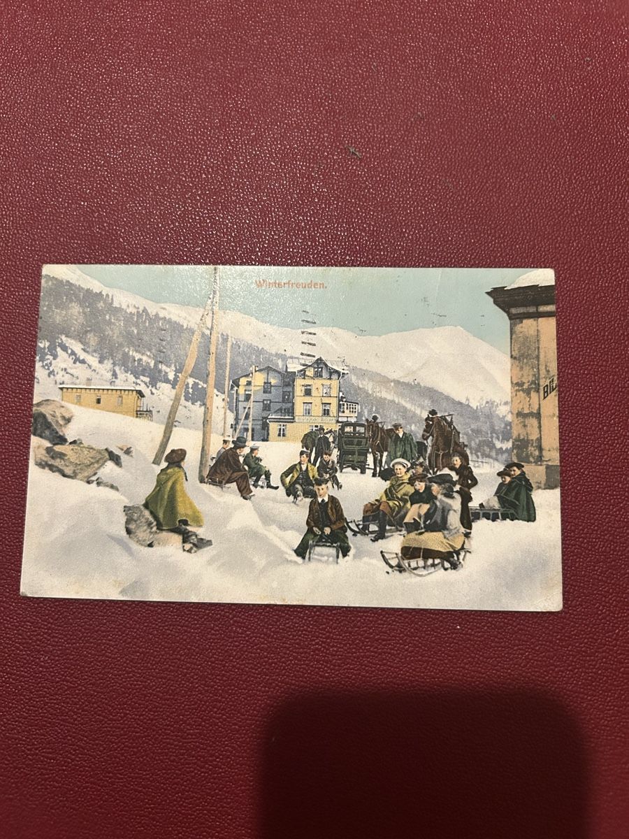 Ansichtskarten: Winterfreuden 1917 – Gebraucht aus Breganzona von Milesbo