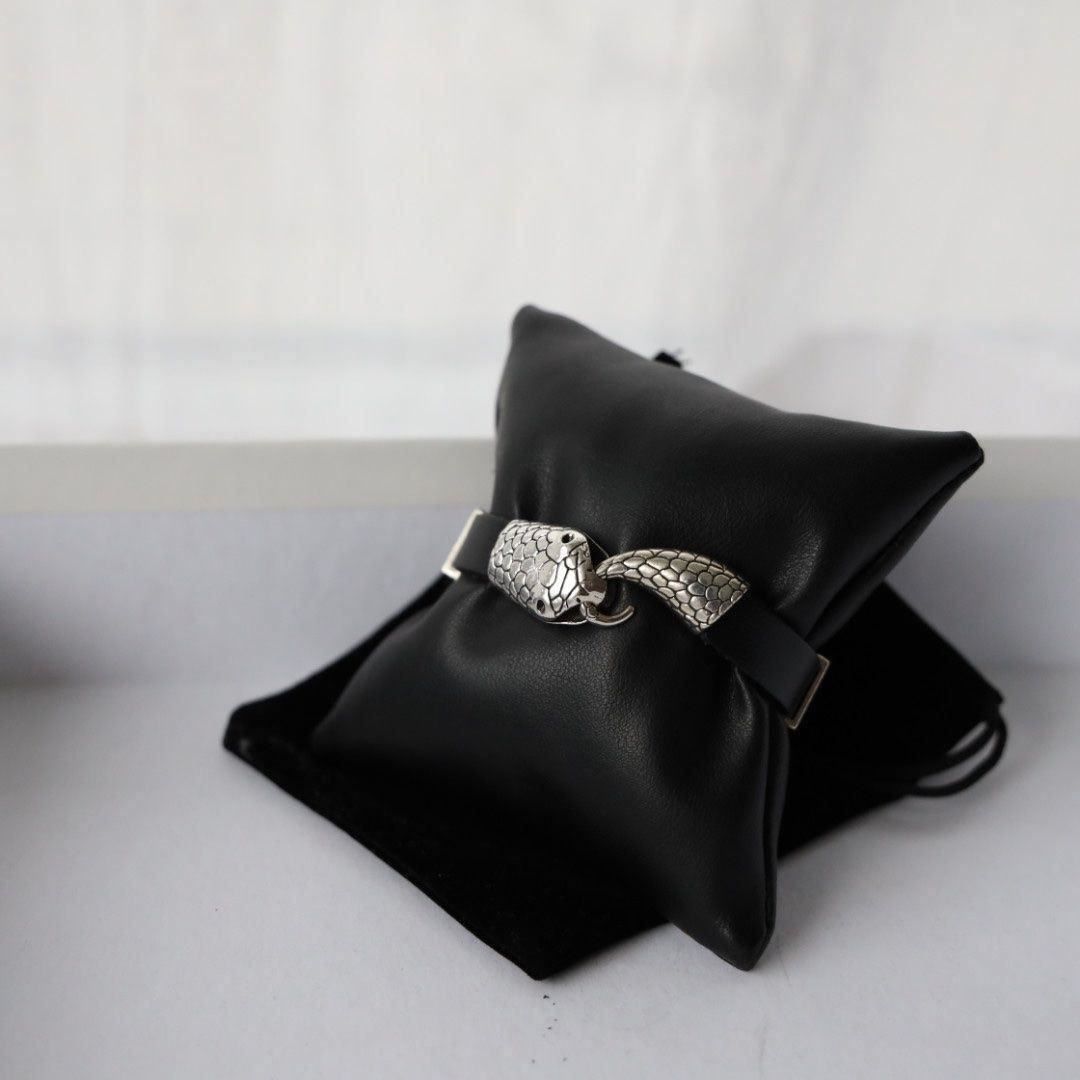 Bracciali & Braccialetti: Lederarmband schlange – Nuovo e nell'imballaggio originale da Cham venduto da dadadel 1