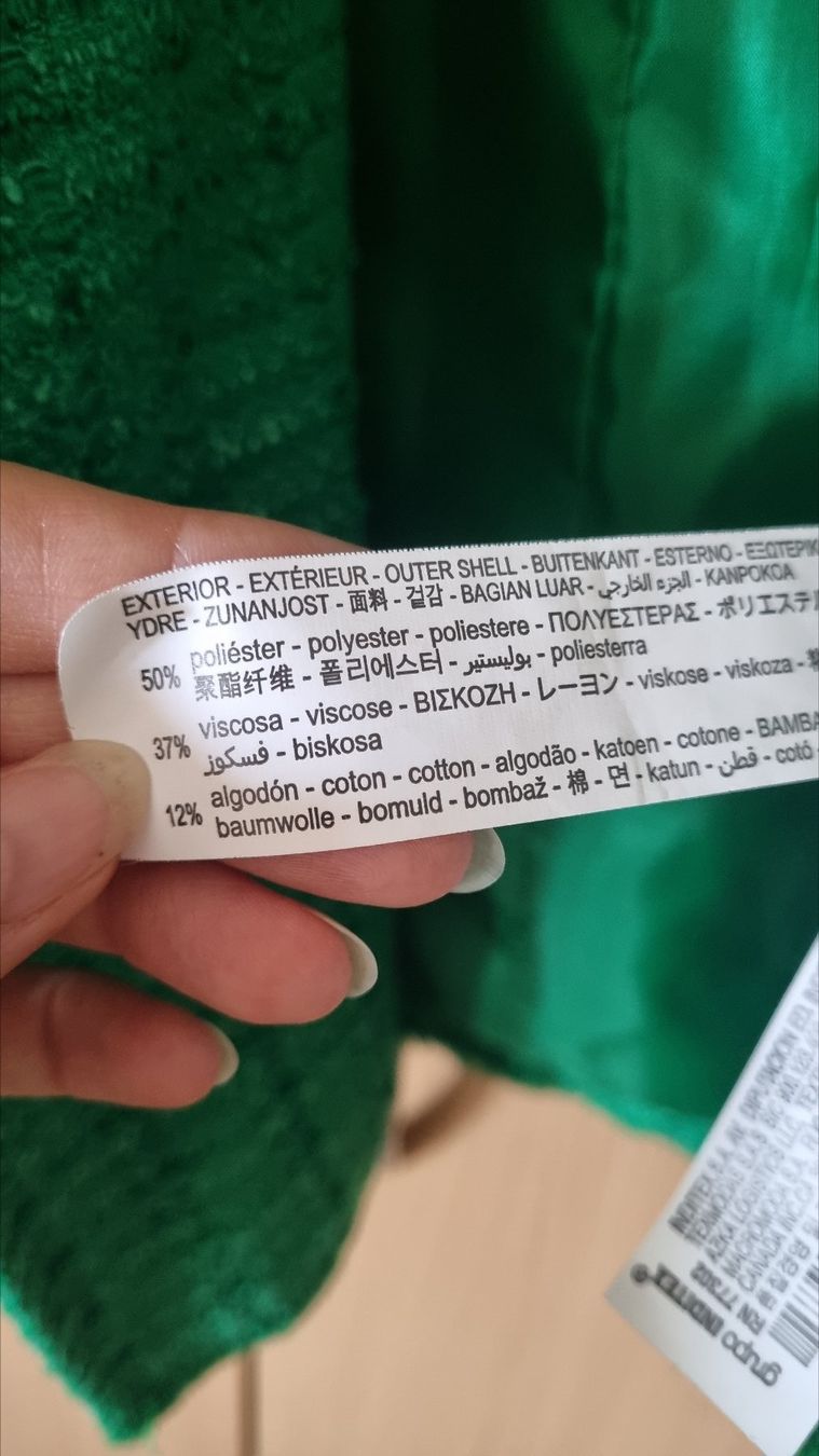 Zara Giacche: Zara Tweed Blazer grün Grösse S – Nuovo (secondo la descrizione) da Zürich venduto da Bunnysat 2