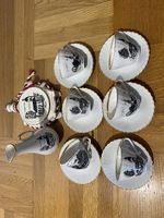 Souvenirporzellan Bühler Gais, Tassen Vase Dose, Vintage