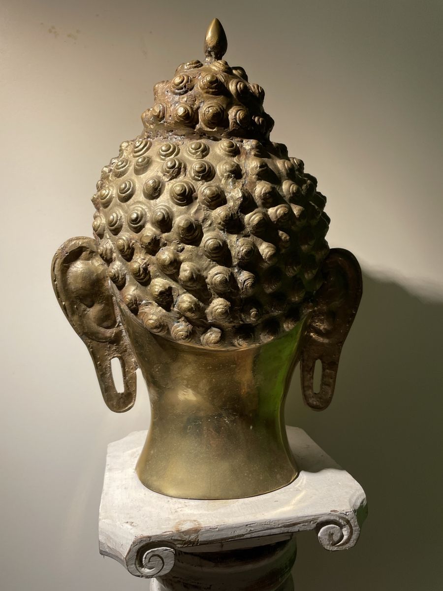 Skulpturen & Statuen: Buddha Kopf 40cm Messing / Asia Deko – Gebraucht aus Lenggenwil von Unique_ 5