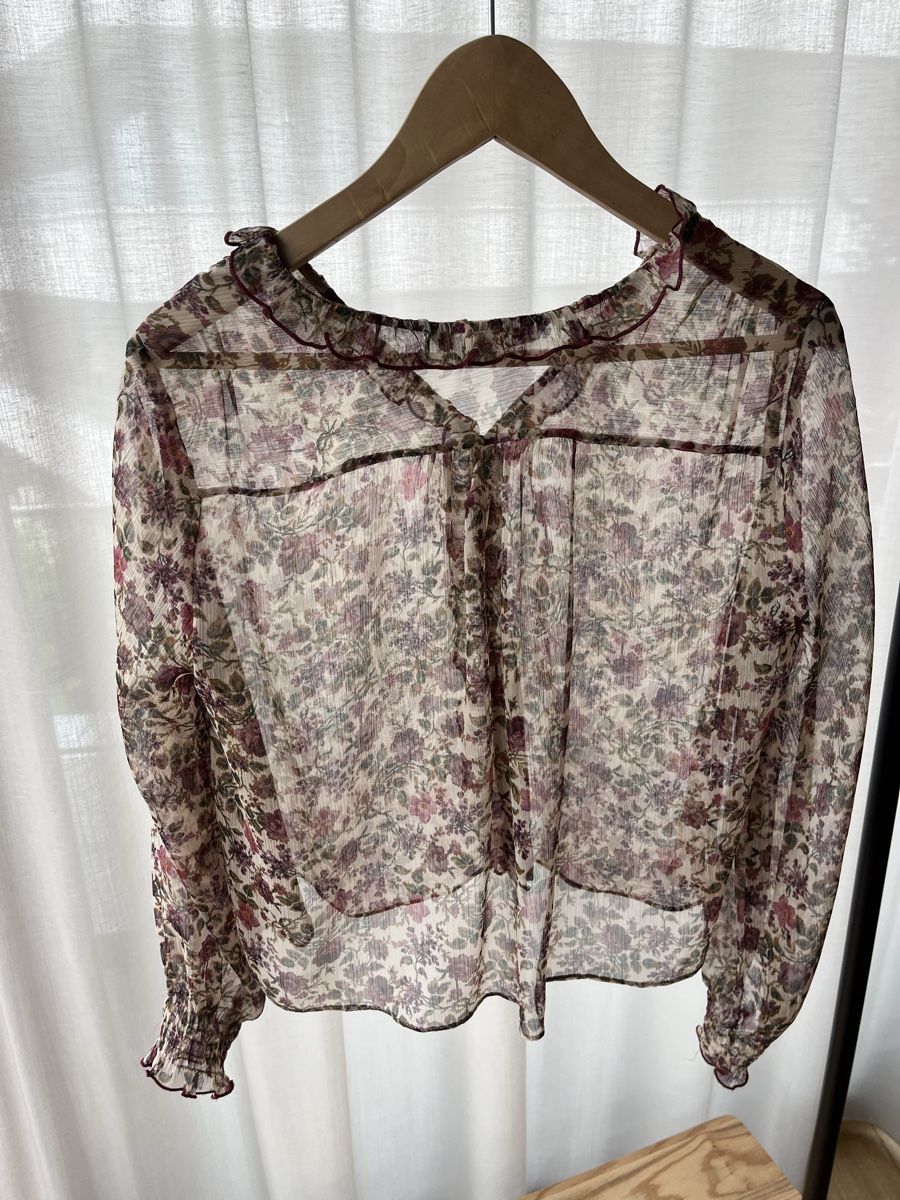 Zara Camicette: Sommerliche Zara Bluse, Blumenmuster, Gr. M – Usato da Wauwil venduto da LoU-AiRiN 4