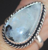 Ring L-4920 – Regenbogen Mondstein mit Turmalin – Grössenver