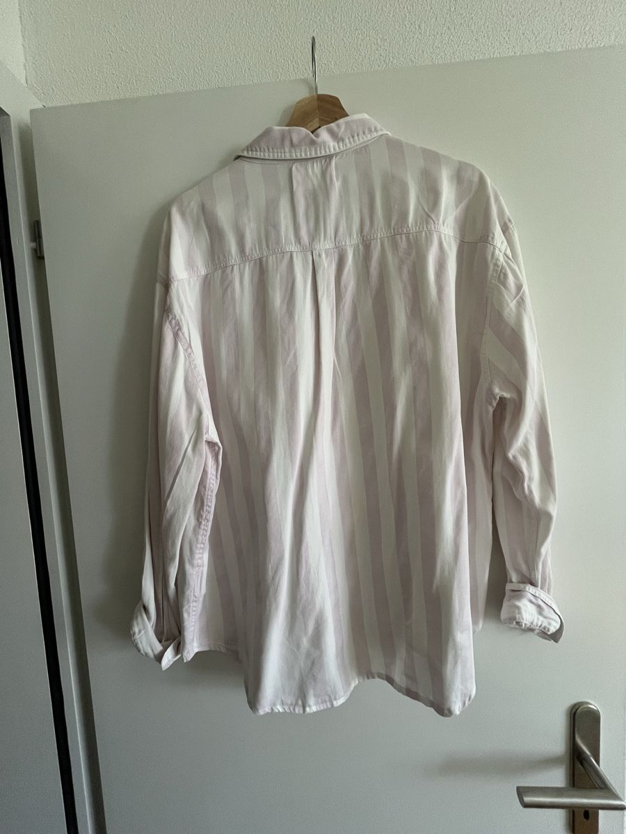 Camicette: Hemdbluse weiss, rosa gestreift – Nuovo (secondo la descrizione) da Aesch LU venduto da joelle2302 1
