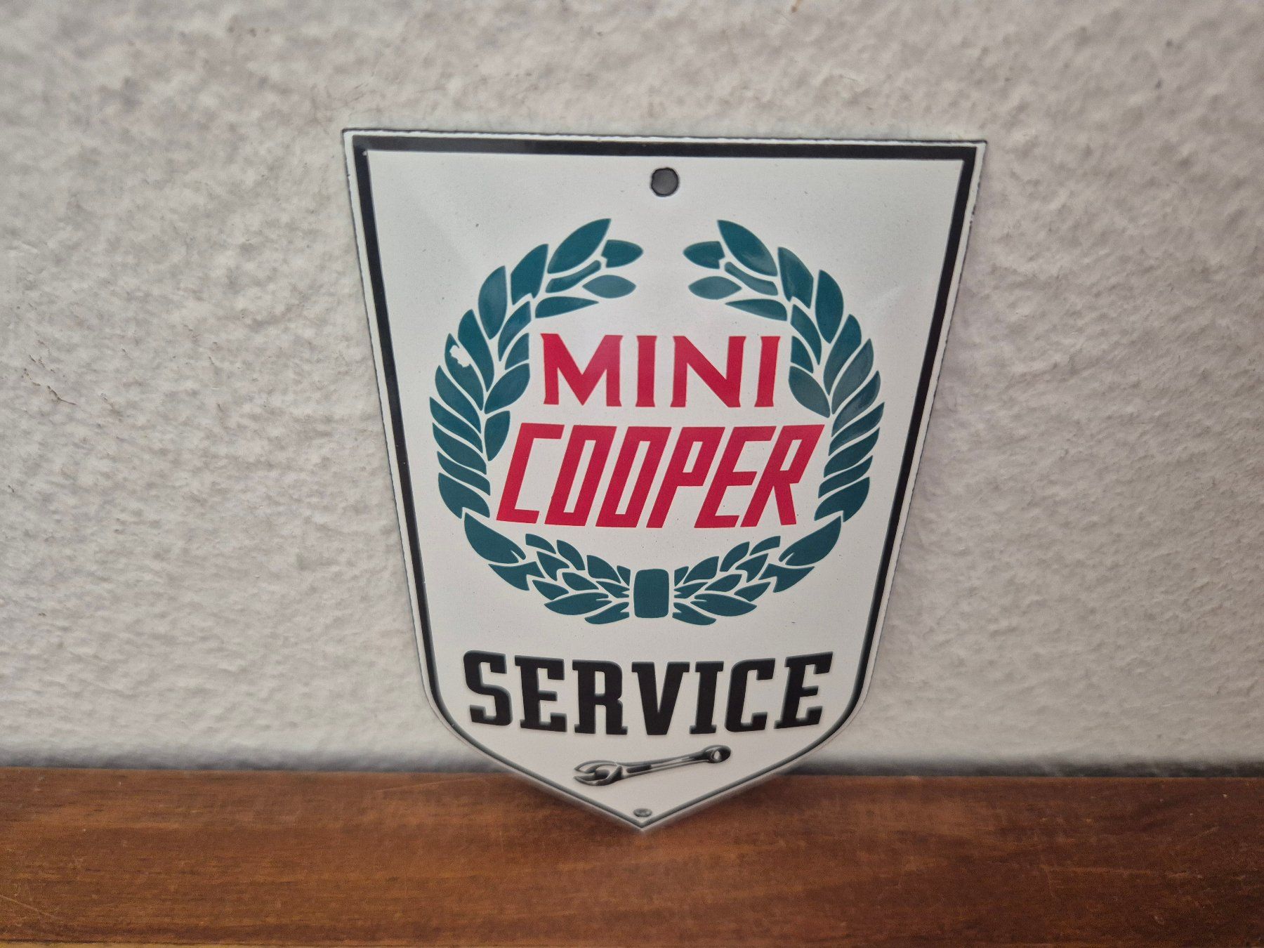 Mini Insegne: Emailschild Mini Cooper Auto Service Garage Emaille Schild – Nuovo (secondo la descrizione) da Schaffhausen venduto da pfanis09 2