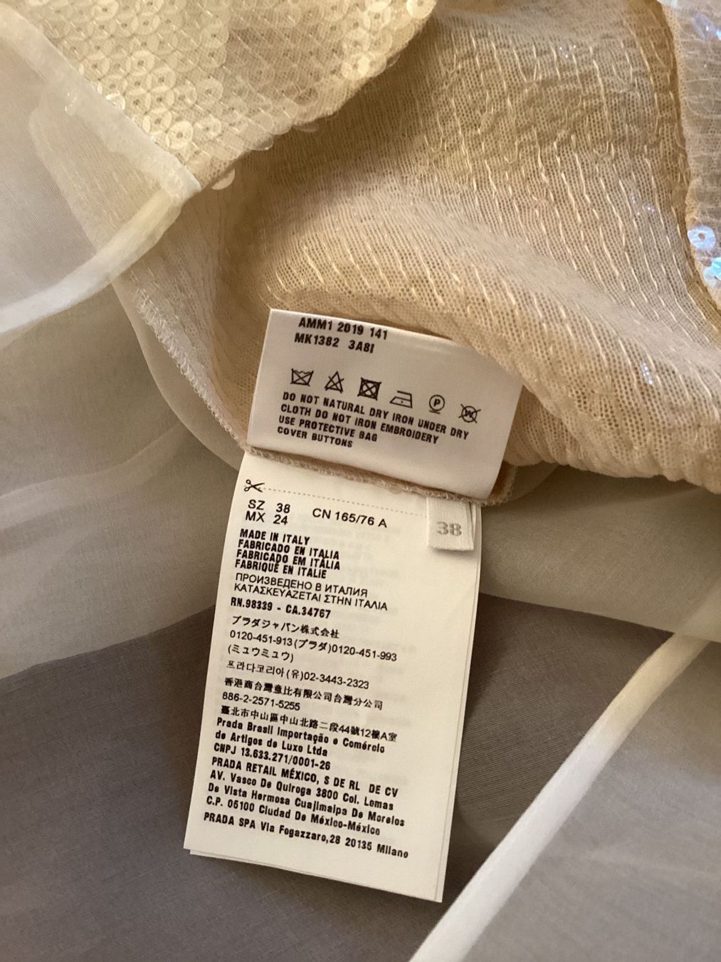 Miu Miu Blusen: Miu Miu Sequin Blouse IT38-EU34/36 – Neu und originalverpackt aus Pfäffikon ZH von JingTunic 6