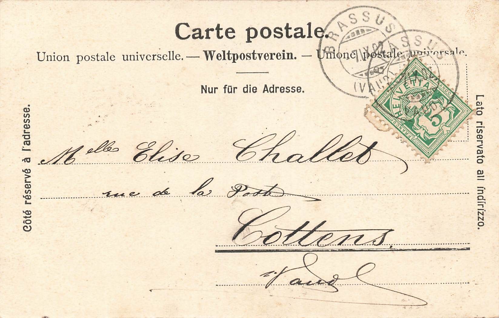 Cartoline postali: Le pont grand hotel – Usato da Biasca venduto da Blenio71 1