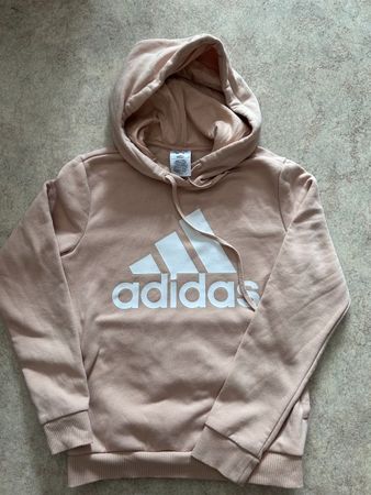 Felpa Adidas rosa con cappuccio S