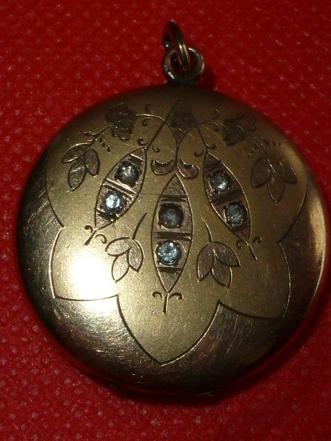 ART NOUVEAU ROSE Coupe Diamant Rubis Collier Belle Époque