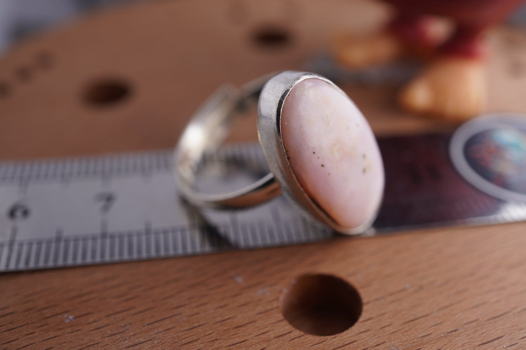 Minerali & Pietre curative: Opal   Rosa   ring Grösse  Variabel     (Räumung!) – Nuovo e nell'imballaggio originale da Eschenbach SG venduto da topstone 1