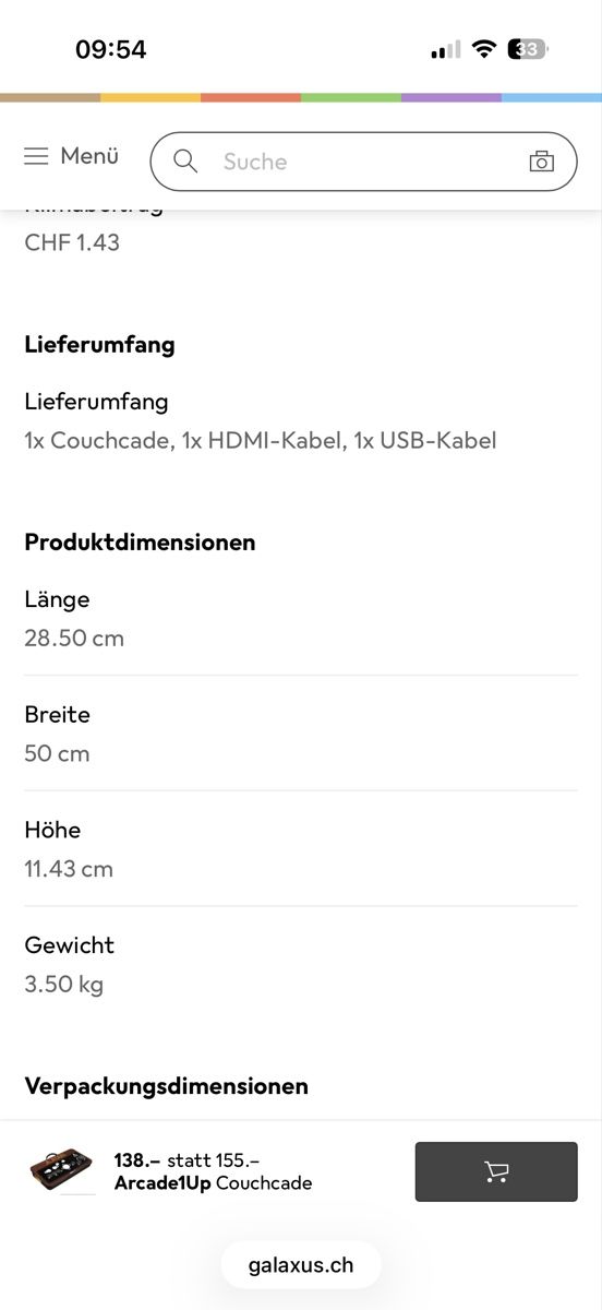 Spielautomaten: Couchcade Arcade1Up – Neu (gemäss Beschreibung) aus Münchenstein von ArleneLM 5