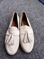 Damenschuhe Gr. 39, ecru, weiches Leder