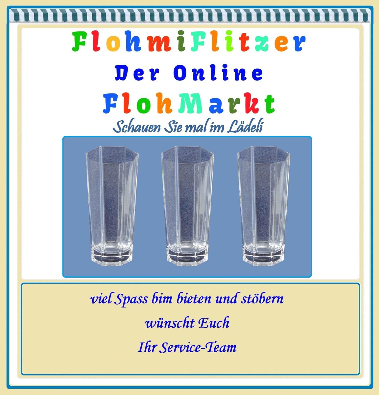 Bicchieri: Trinkgläser 3 dl. • 3er SET – Usato da Münchwilen TG venduto da FLOHMIFLITZER