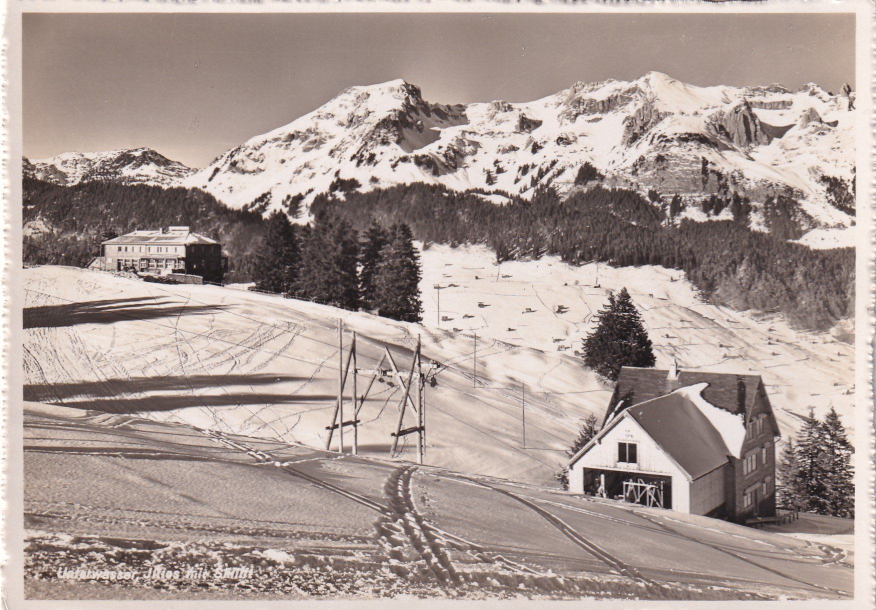 Cartoline postali: Unterwasser Iltios mit skilift – Usato da Cormoret venduto da Pascalll2001