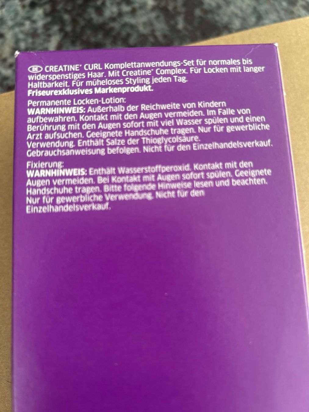 Tinte: Wella Creatine+ Curl (N) – Nuovo e nell'imballaggio originale da Oberurnen venduto da simgug 2