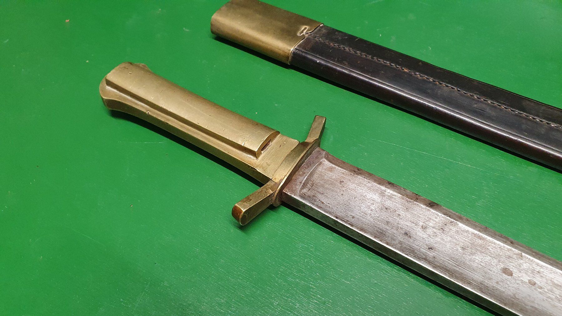 Schweizer Armee Stichwaffen: Weidmesser Mod. 1817 unfertiger Rohling sehr rare Variante – Gebraucht aus Richigen von Media_Universe 6