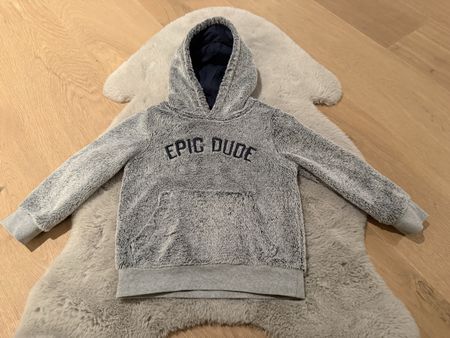 Flauschiger Winter-Hoodie "Epic Dude", Grösse 110