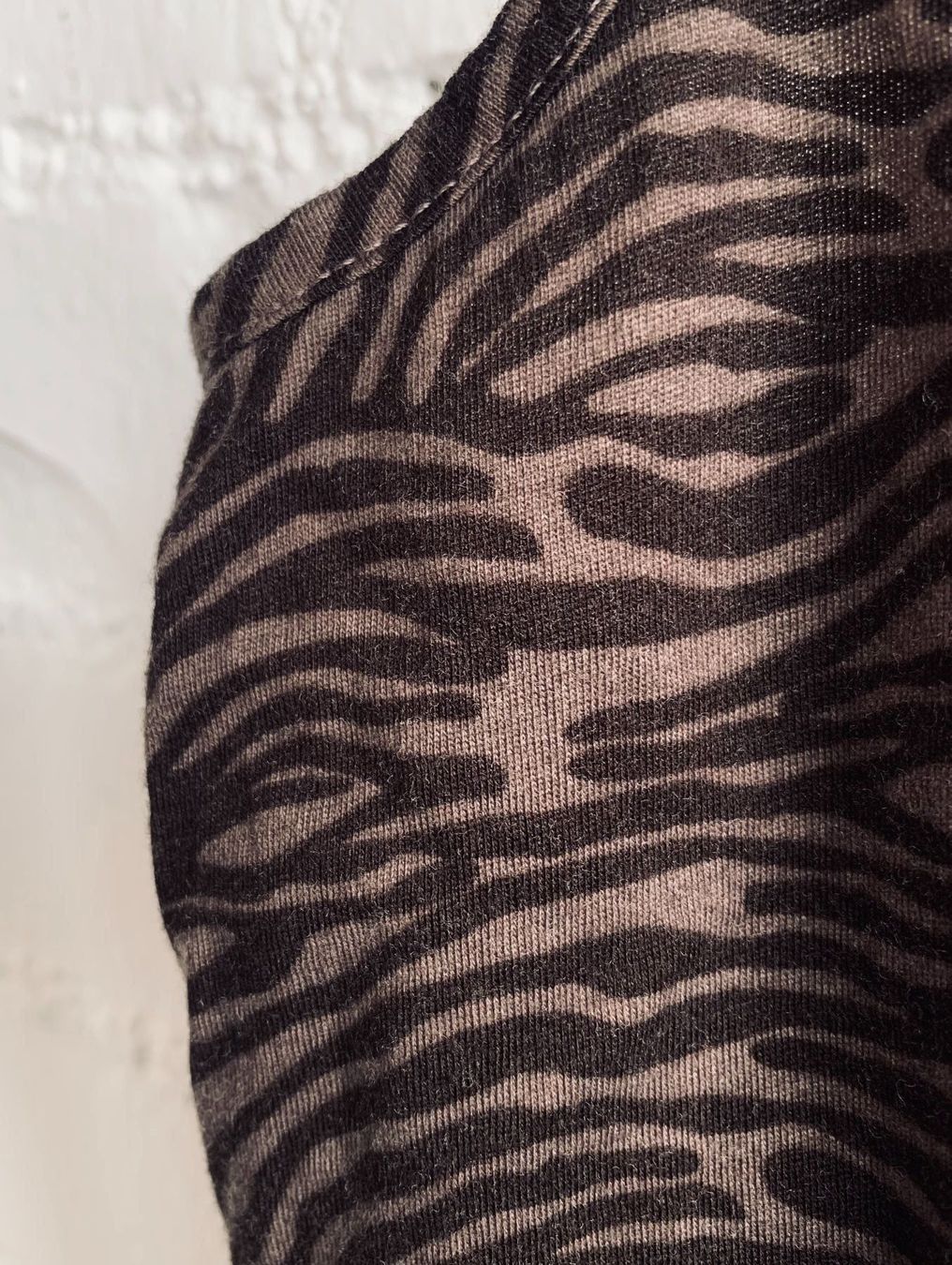 H&M Top: Braunes Top mit Muster von H&M – Usato da Bern venduto da Fraeuleinhonig 3