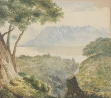 Henri Jean Albert EULER (1814-1866) - Genferseelandschaft