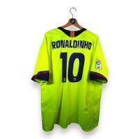 ORIGINAL 2005-06 FC Barcelona Away Shirt Ronaldinho #10 (XL)